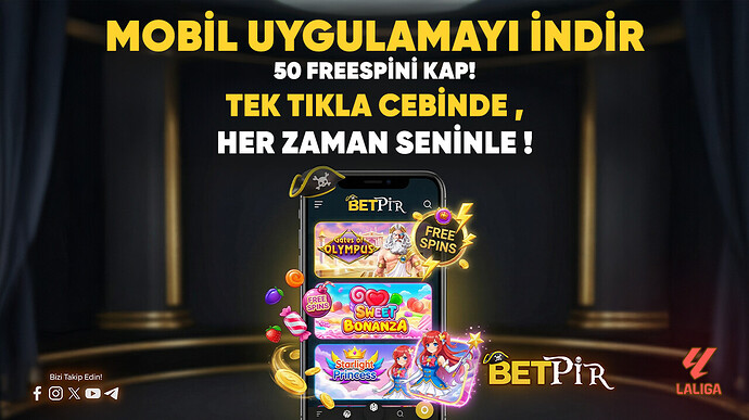 Betpir 50 Freespin Mobil Uygulama